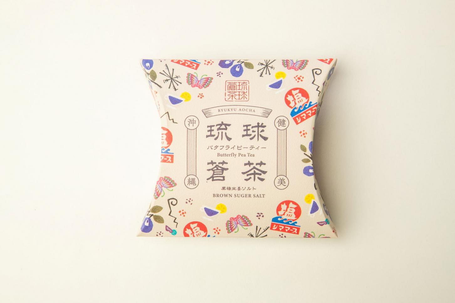 琉球蒼茶バタフライピーティー黒糖生姜ソルトティー 送料込