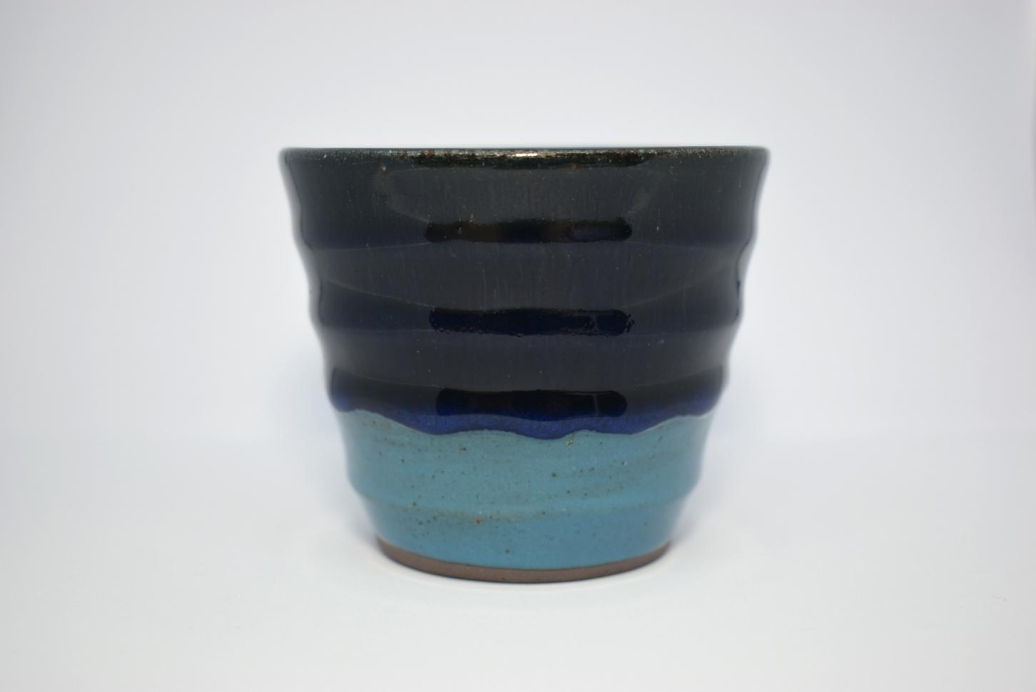 ゆのみ(小)ツートンカラー 藍/青 【送料込】