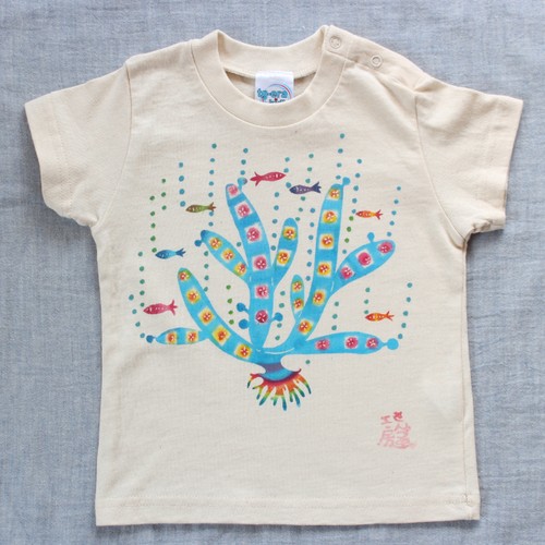 Tシャツ サンゴ柄