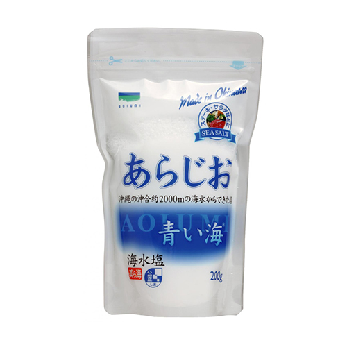 沖縄の海水塩 青い海あらじお 200g