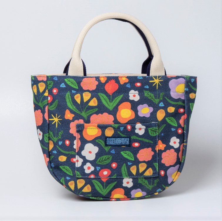 アートラウンドトート/MIREI フラワー