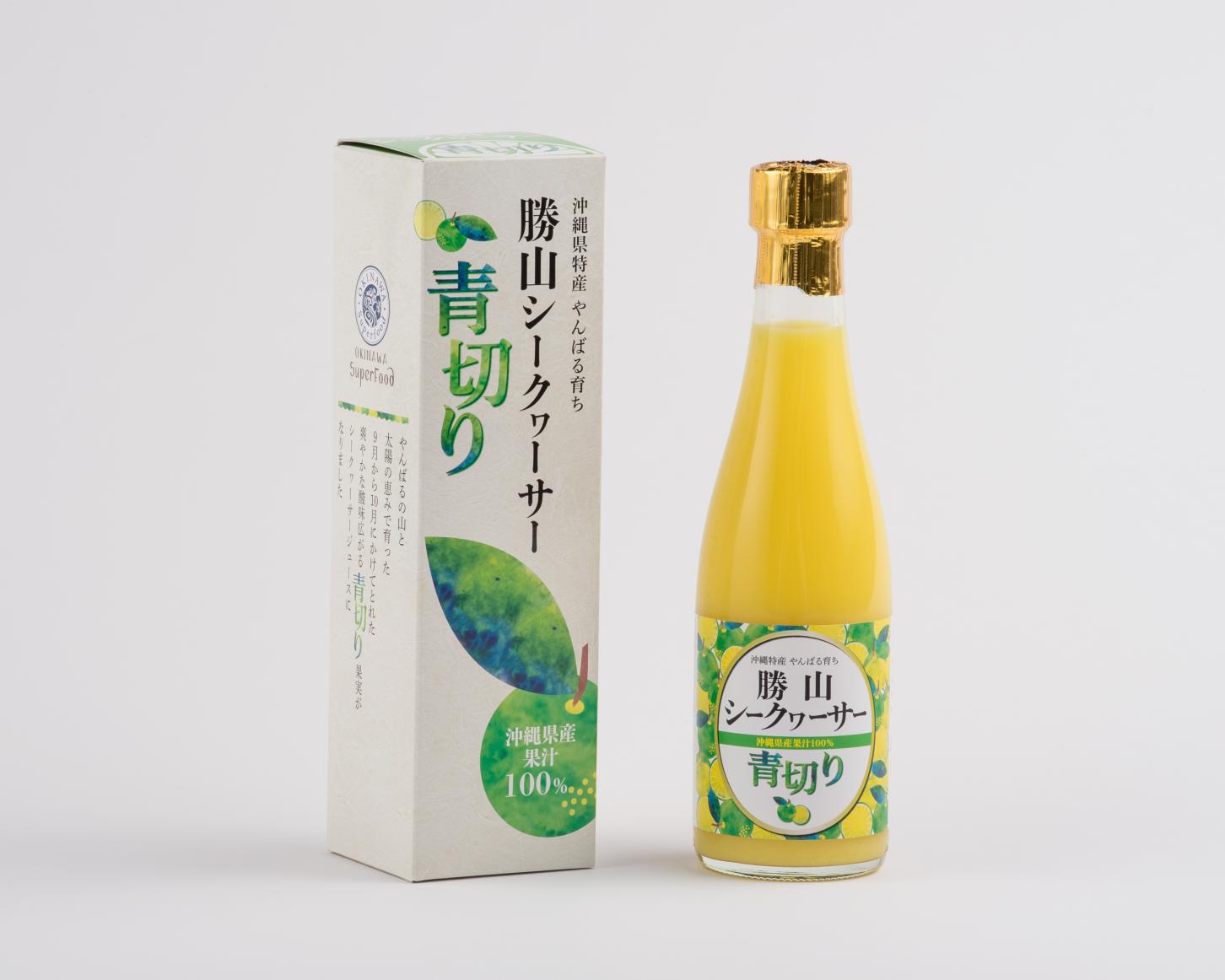 青切り勝山シークヮーサー　沖縄県産果汁100%