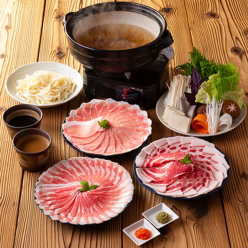 あぐー 食べくらべしゃぶしゃぶセット(600g)