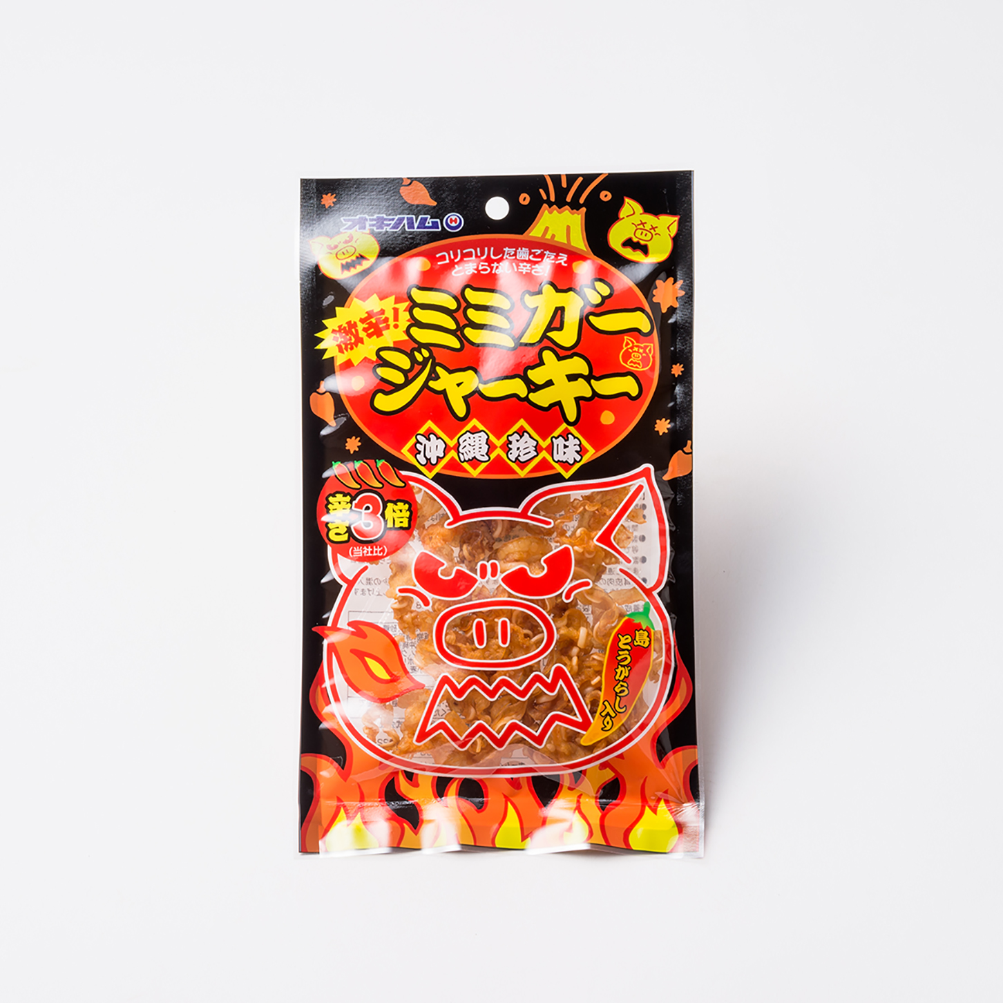 送料込　オキハム　激辛!ミミガージャーキー23g　|　クリックポスト配送